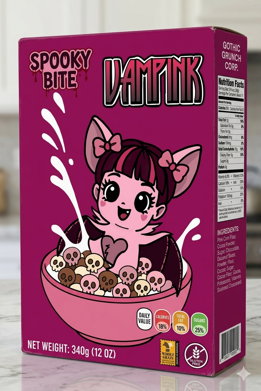 Caja de cereales Vampink