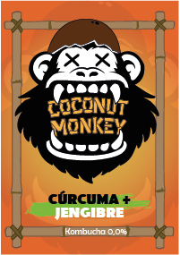 Etiqueta naranja coconut